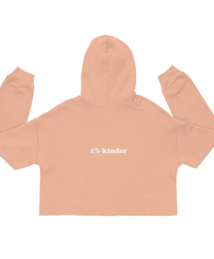womens cropped hoodie peach back 1