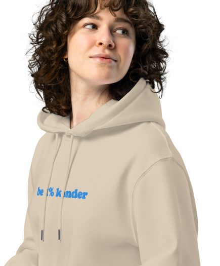 unisex essential eco hoodie desert dust left front 686d7084a4936.jpg