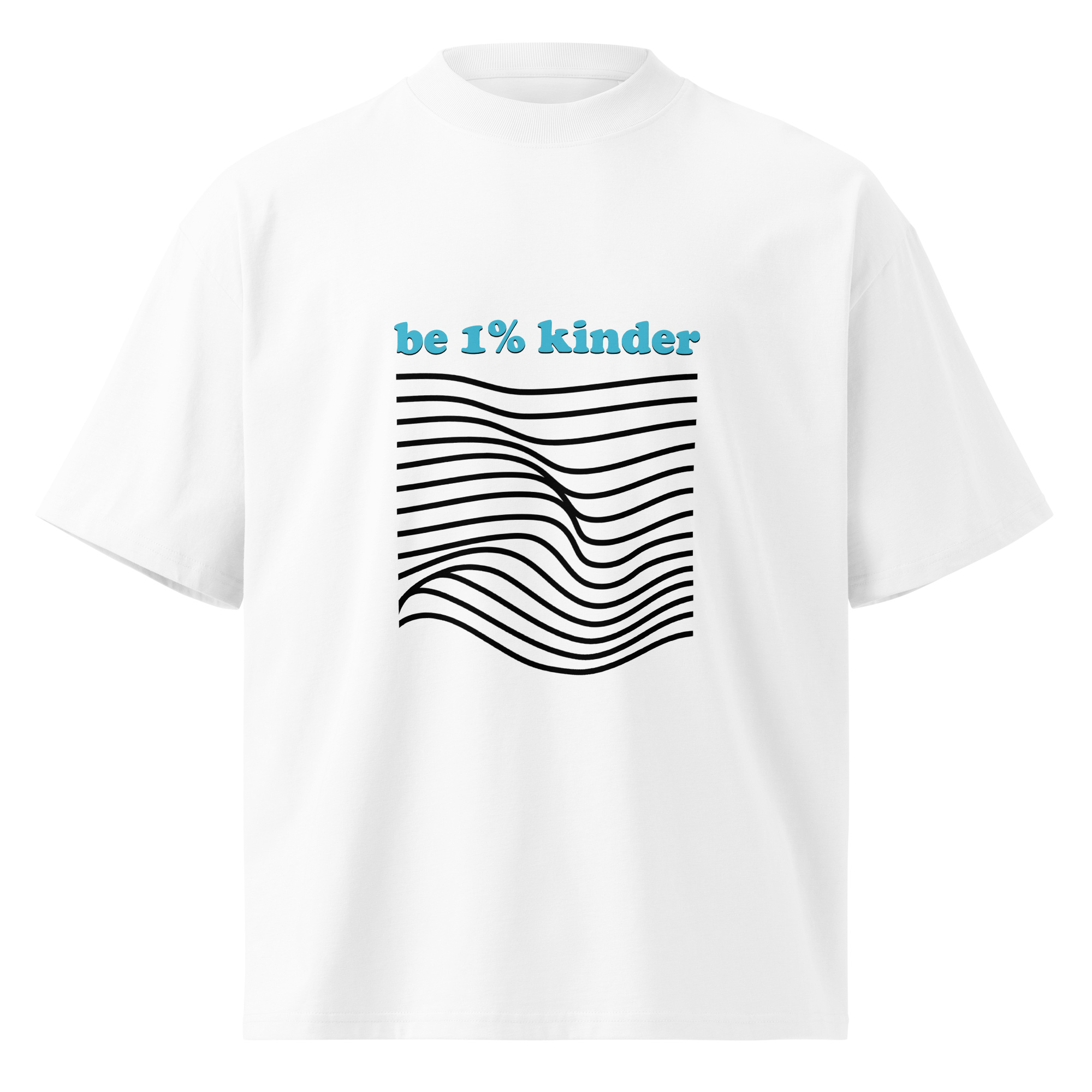 unisex organic oversized high neck t shirt white front 686ed845ceae0